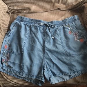 Knox rose denim shorts